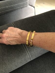 Click to view full screen 18K Love Diamond-Paved Ceramic Bracelet photo review