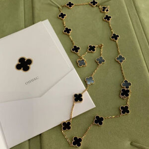 18K Vintage Alhambra 20 Motifs Long Necklace photo review