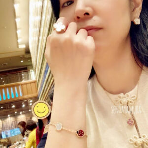 18K Lucky Spring Five Motifs Clover Bracelet photo review