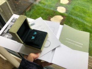 Click to view full screen 18K Sweet Alhambra Butterfly Stud Earrings photo review