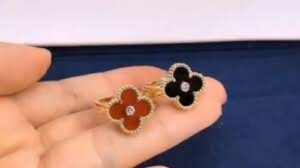 18K Vintage Alhambra Carnelian Ring photo review