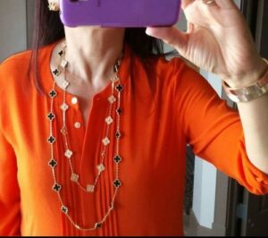 18K Vintage Alhambra 20 Motifs Long Necklace photo review