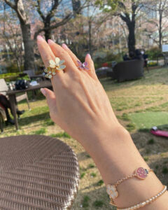 18K Lucky Spring Five Motifs Clover Bracelet photo review