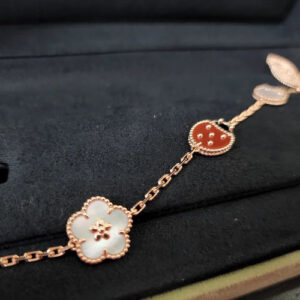 18K Lucky Spring Five Motifs Clover Bracelet photo review