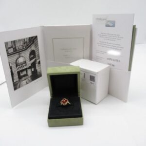 Click to view full screen 18K Vintage Alhambra Carnelian Ring photo review